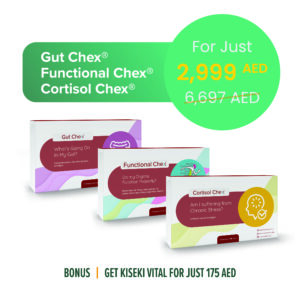 Functional Chex® + Gut Chex® + Cortisol Chex® Bundle | Total Reset Package: Gut, Cortisol Levels & Functional Blood Analysis