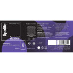 LipoLife liposomal phosphatidylcholine 150ml label showing 1000mg per serving, ingredients, and directions for use